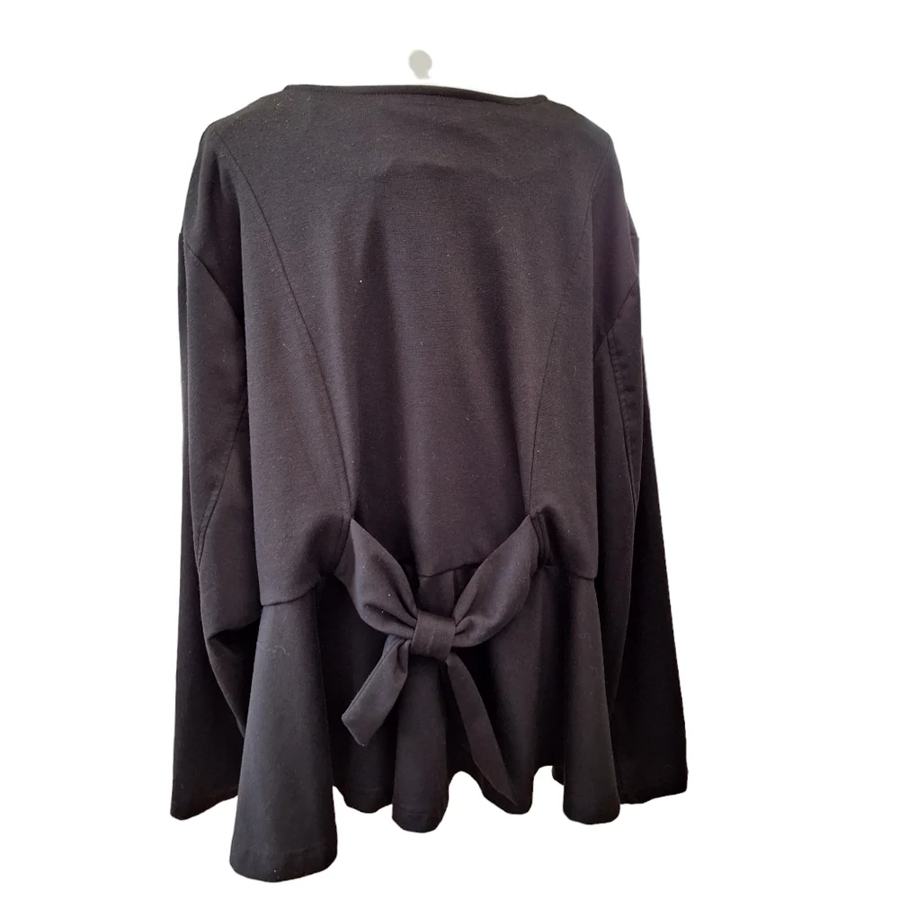 Torrid Disney Collection Minnie Mouse Black Peplum Moto Knit Jacket Plus Sz5 5X - Picture 7 of 11